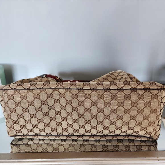 Gucci Positano Scarf Monogram Tote Bag - Picture 6 of 12